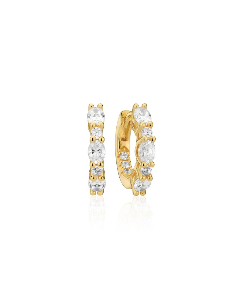 ELLERA OVALE Earrings SJ-E2412-CZ-YG