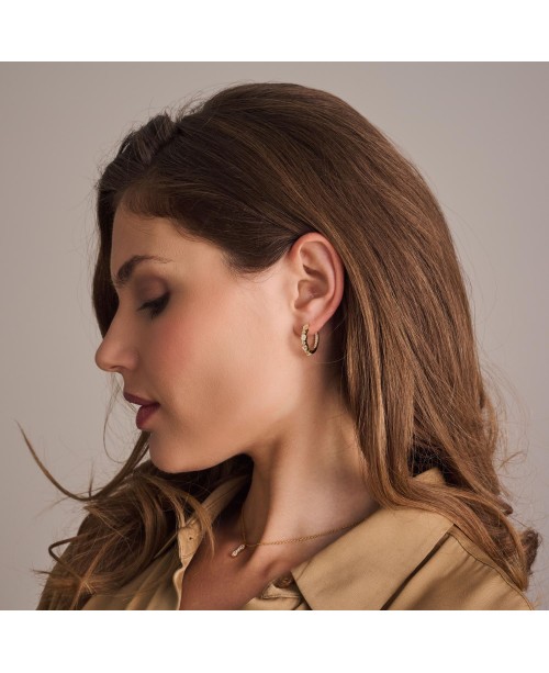 ELLERA OVALE Auskarai SJ-E2413-CZ-YG