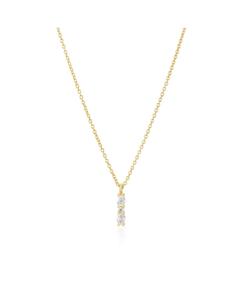 ELLERA OVALE Necklaces SJ-N2414-CZ-YG