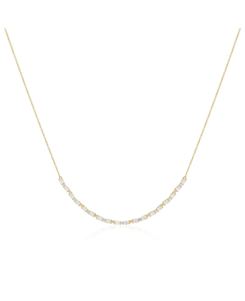 ELLERA OVALE Necklaces SJ-N2415-CZ-YG