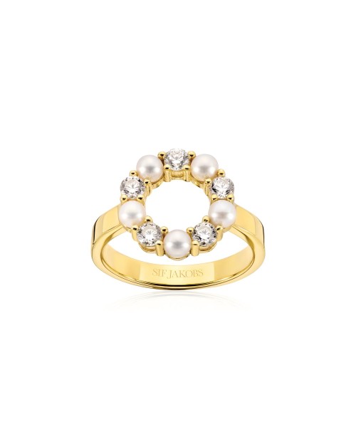 BIELLA PERLA Žiedas SJ-R2432-PCZ-YG