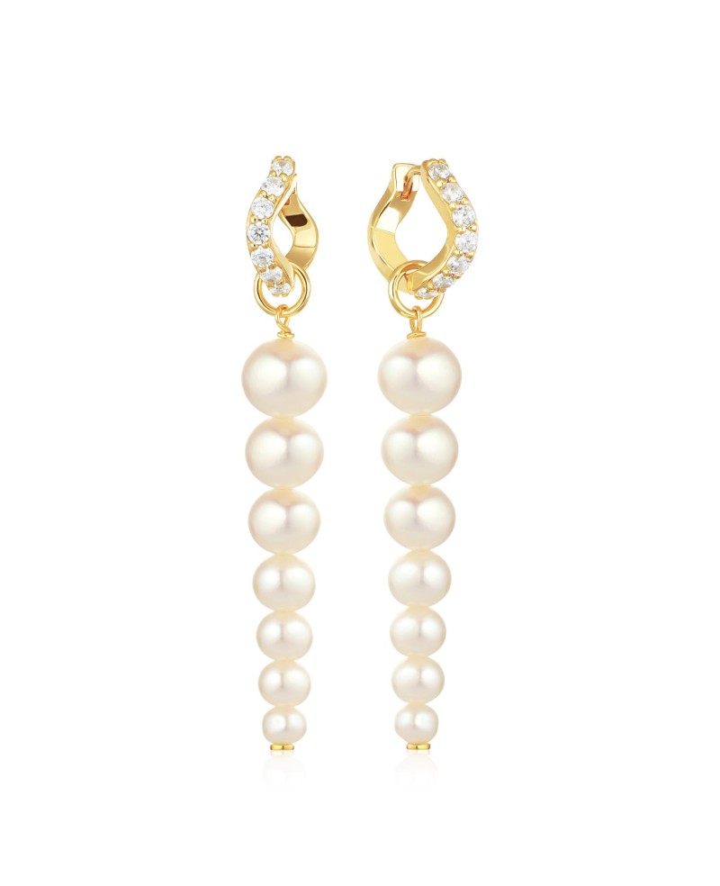 Ponza Earrings SJ-E2447-PCZ-YG