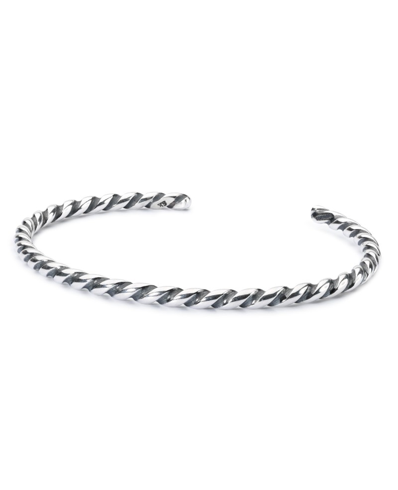 Twisted Silver Bangle