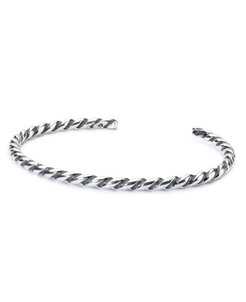 Twisted Silver Bangle