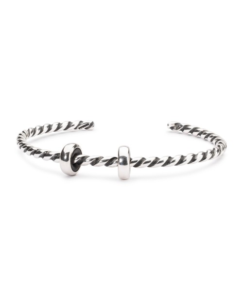Twisted Silver Bangle