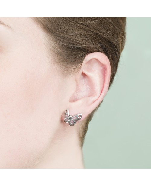 Dancing Butterfly Earring Studs