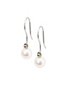 White Pearl Round Earring Pendants