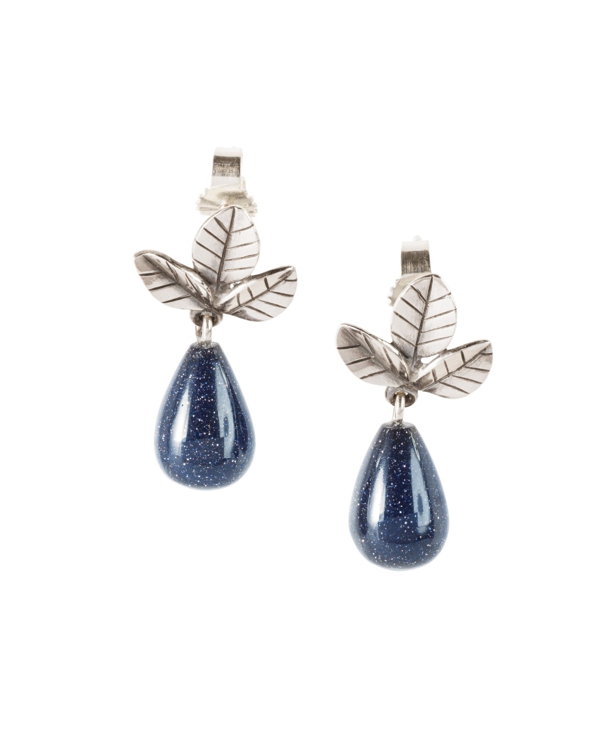 Lašeliai, Auskarai Su Mėlynuoju Aukso Akmeniu