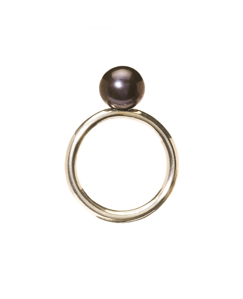 Pearl Ring, Black