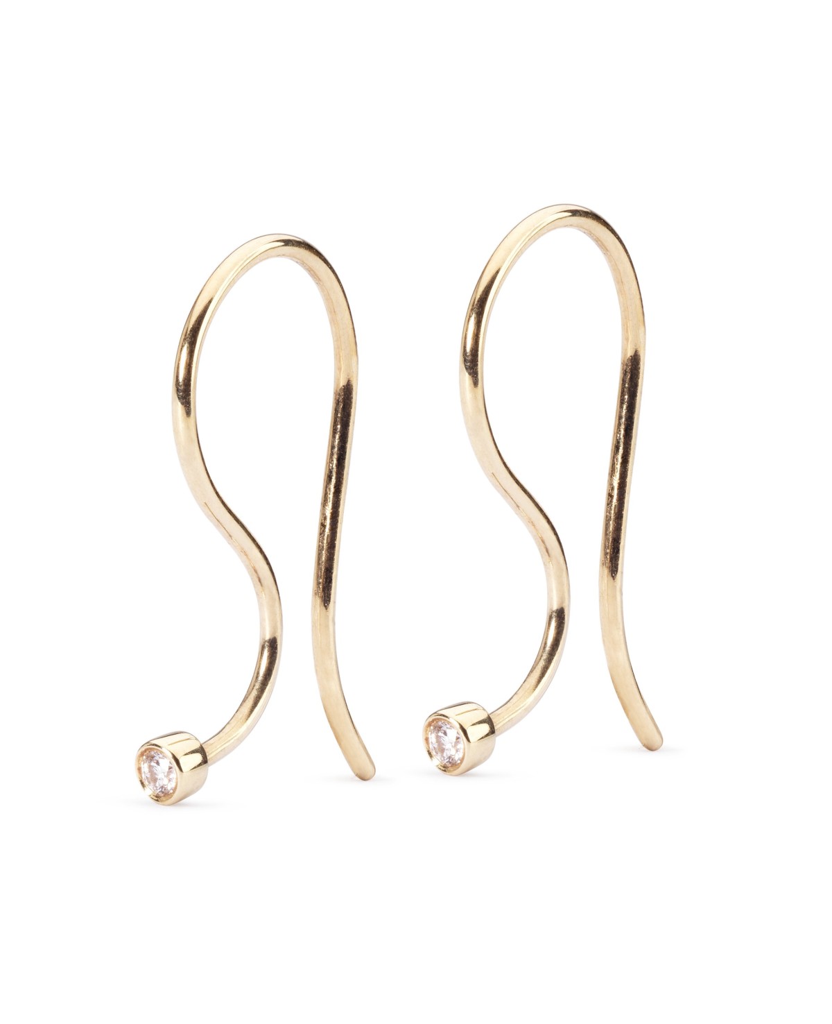 Earring Hooks, Gold/Brilliant