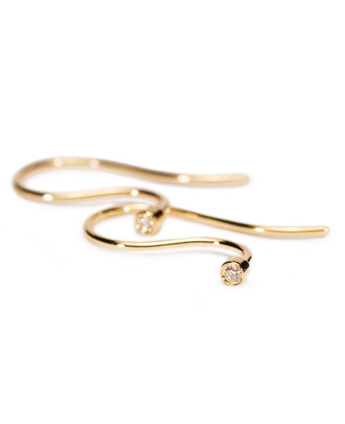 Earring Hooks, Gold/Brilliant