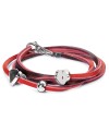 Leather Bracelet Red/Bordeaux