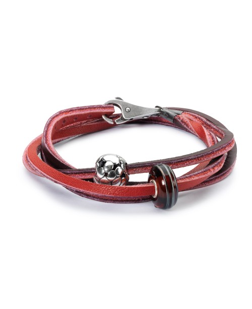 Leather Bracelet Red/Bordeaux