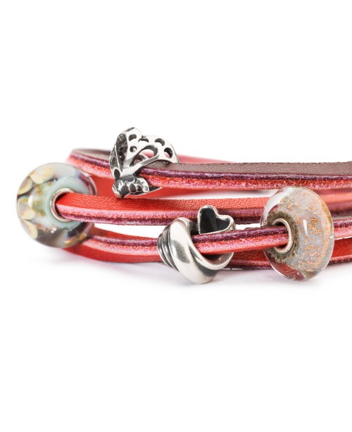 Leather Bracelet Red/Bordeaux