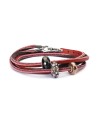 Leather Bracelet Red/Bordeaux