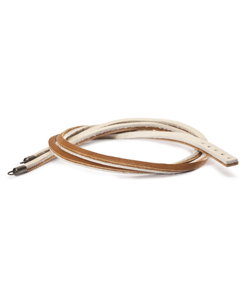 Leather Bracelet Brown/Beige