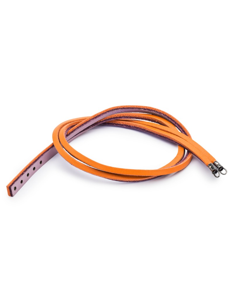Leather Bracelet Pumpkin/Grape