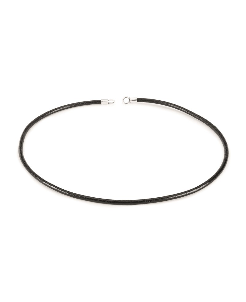 Leather Necklace, Black