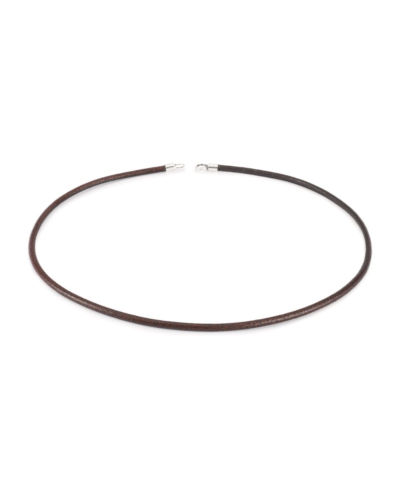 Leather Necklace, Brown