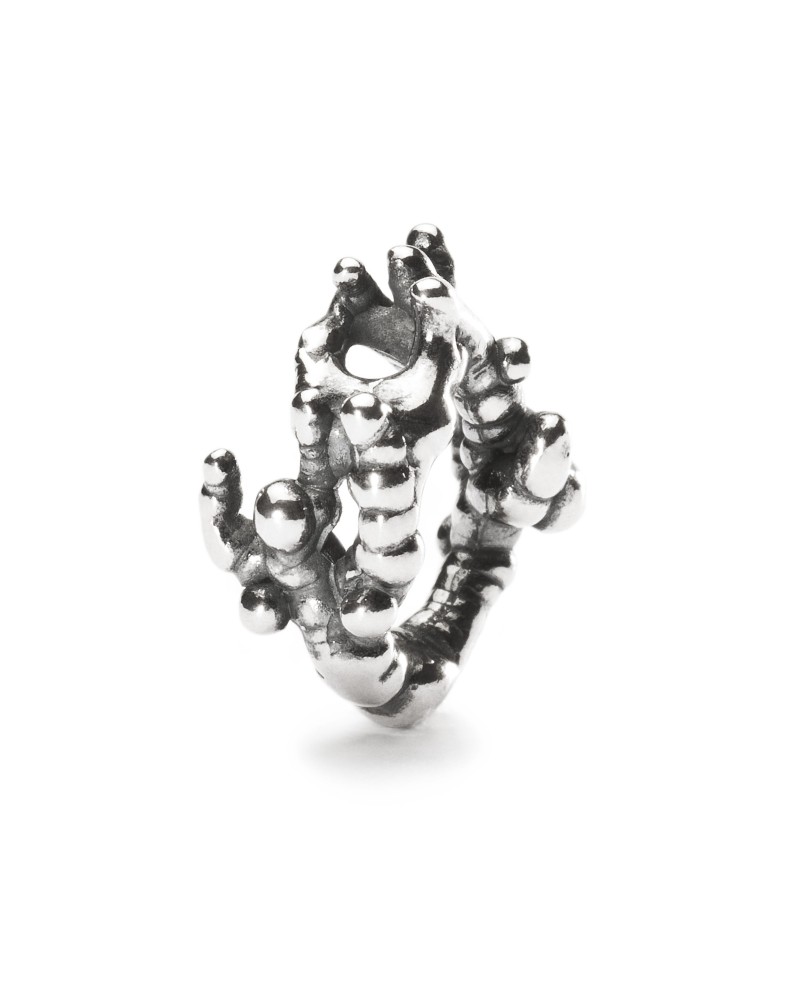 Coral Branch Bead, Silver