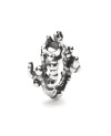 Coral Branch Bead, Silver