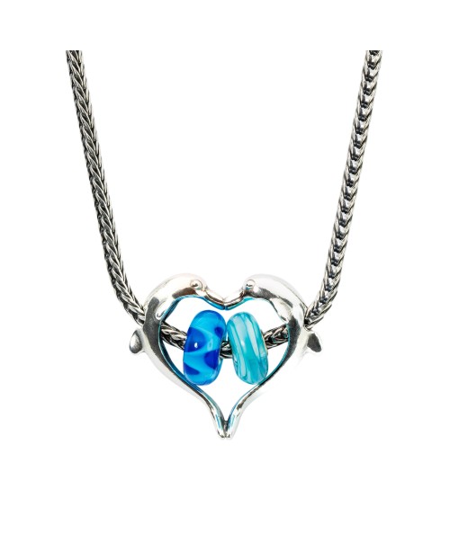 Dolphins Heart Pendant