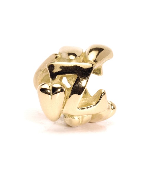 Letter Bead, Z, Gold