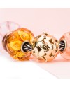 Swarm of Butterflies, gold Bead