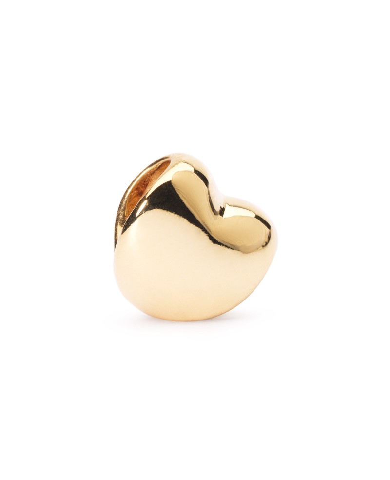 Heart Bead, Gold Bead