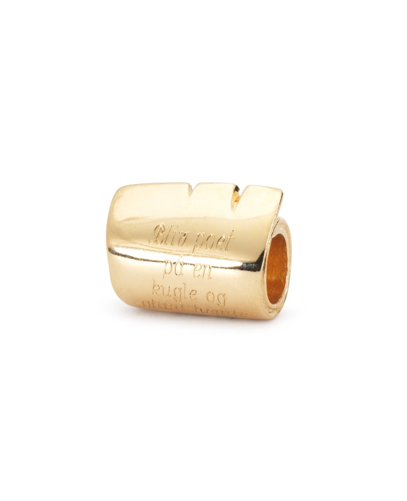 Scroll, Little, Gold Bead