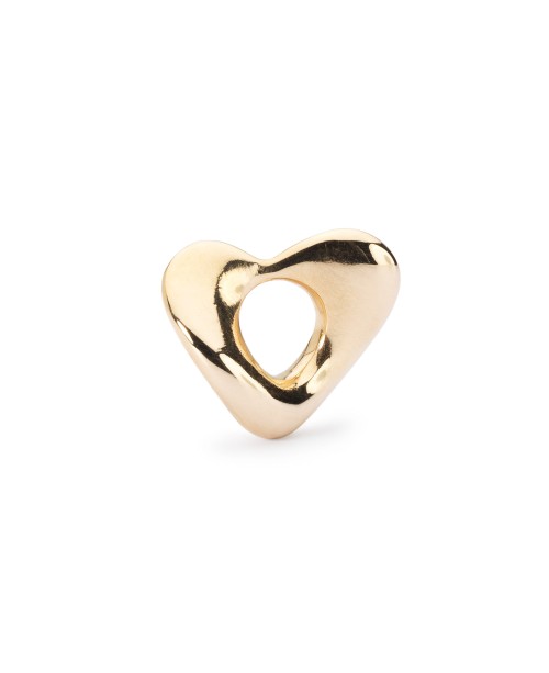Soft Heart Gold Bead, small