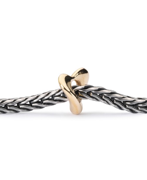 Soft Heart Gold Bead, small
