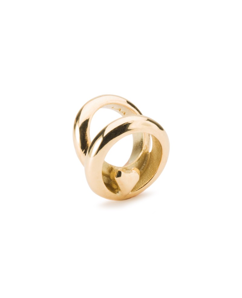 Love Rings, Gold Bead