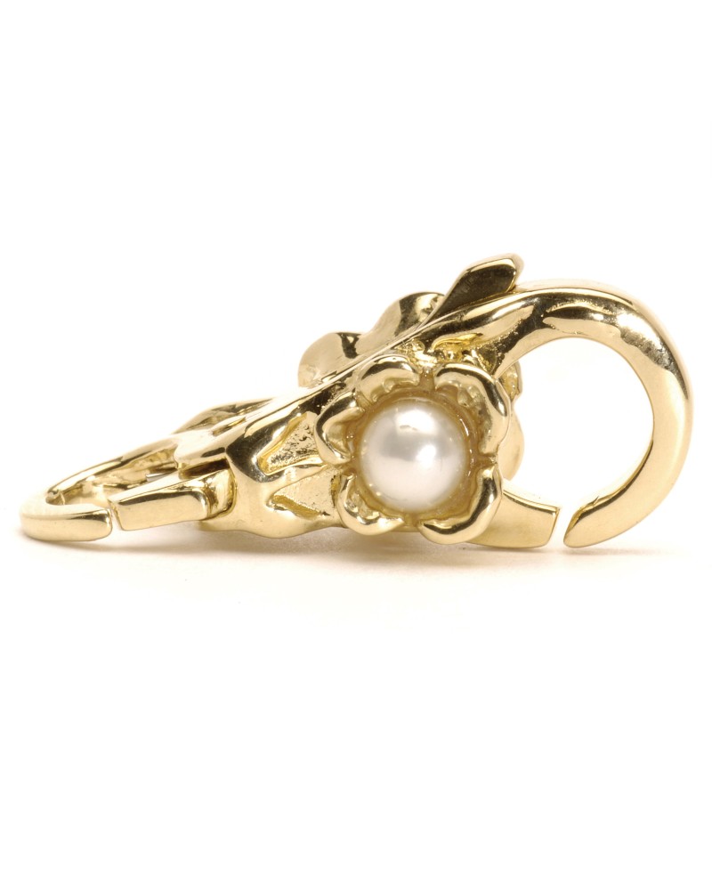 Flower/Pearl Clasp, Gold