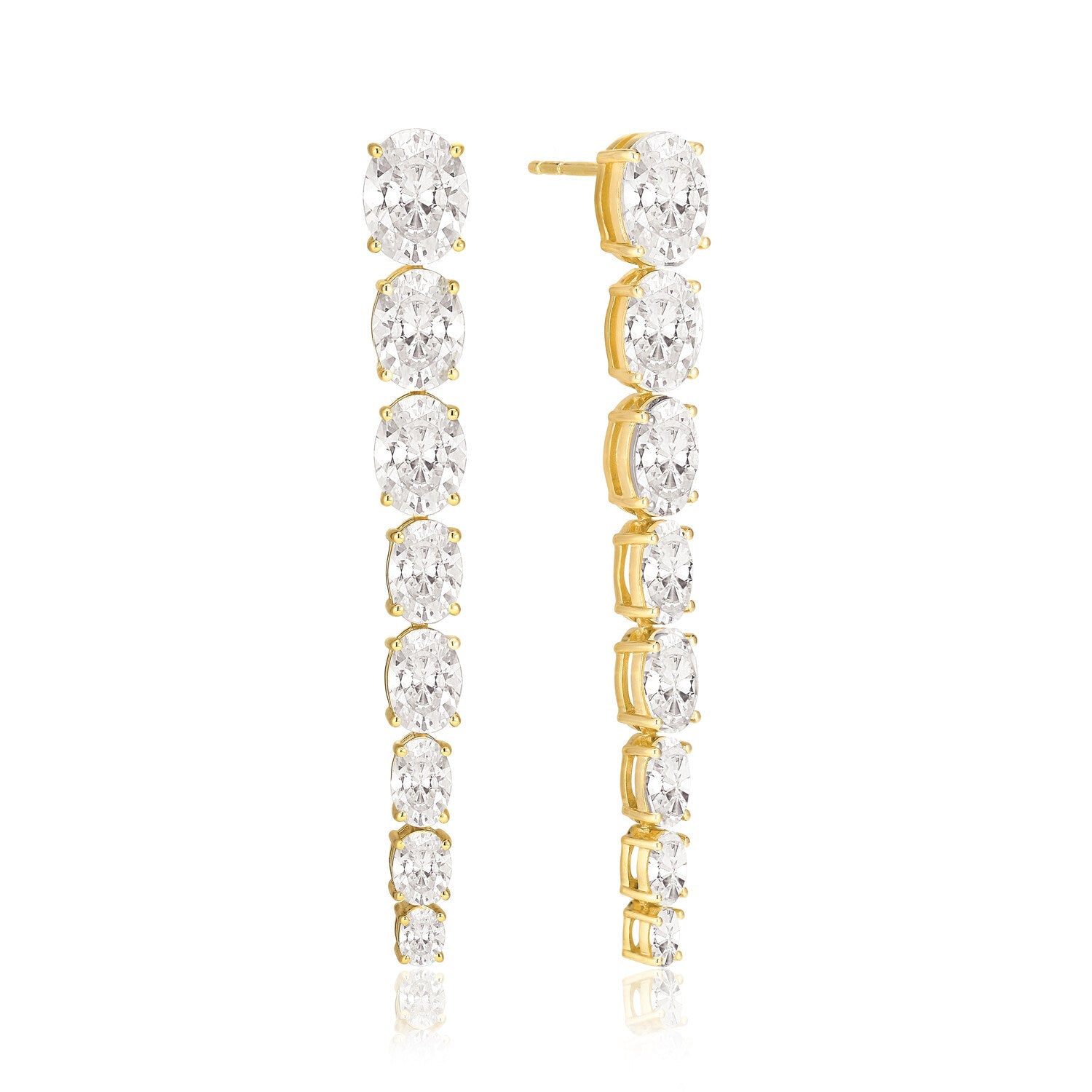 18K gold plated | White