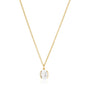 18K gold plated | White