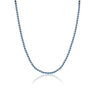 18K gold plated | Blue | 43 cm