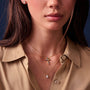 18K gold plated | White