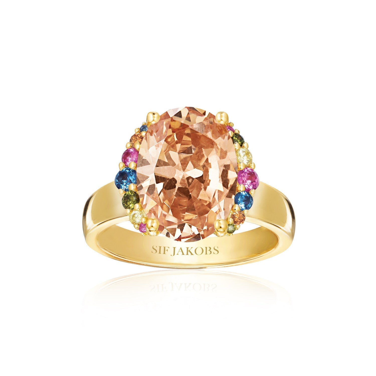 18K gold plated | Rainbow | 52