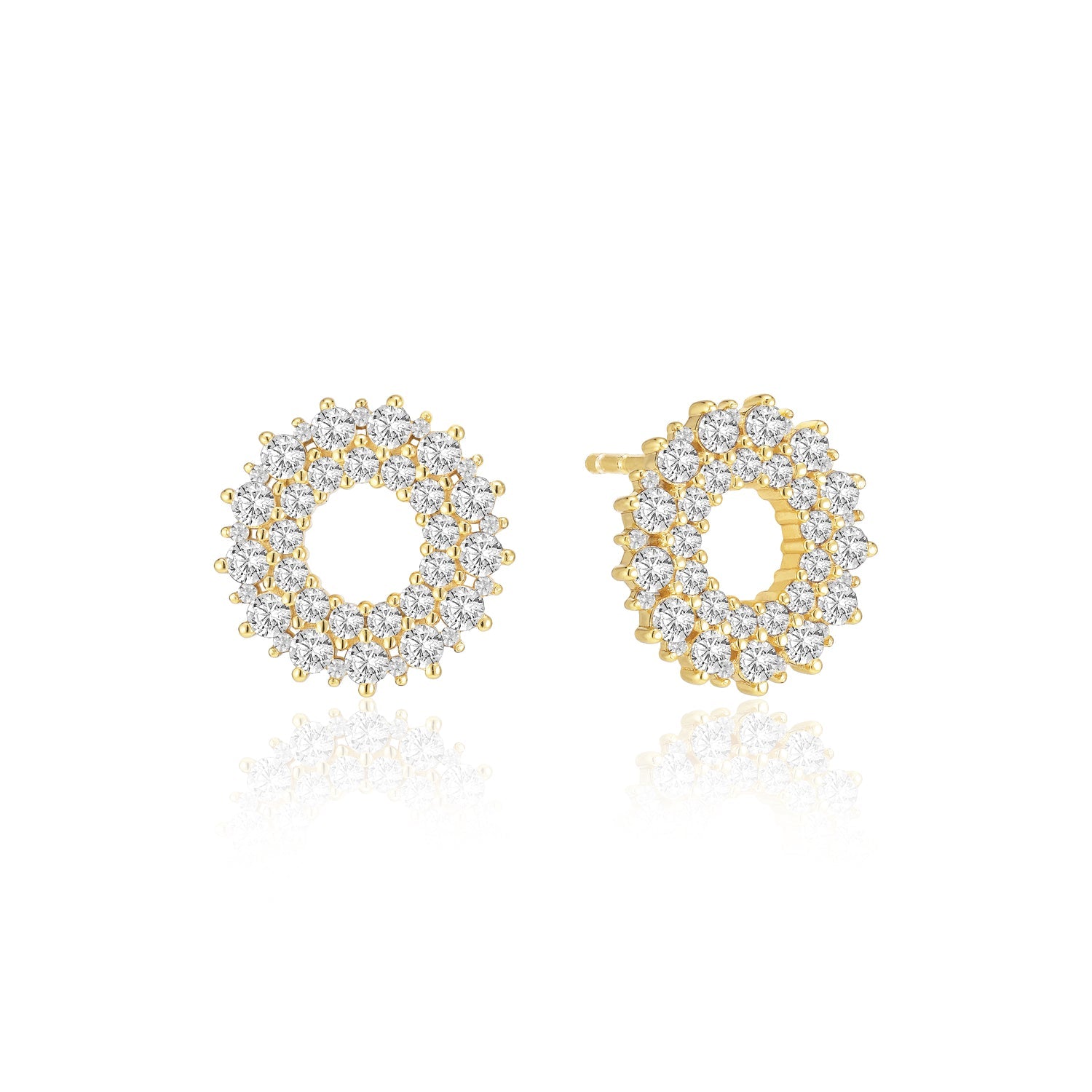 18K gold plated | White
