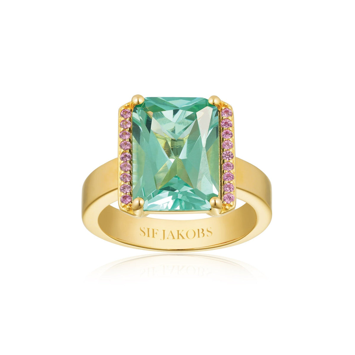 18K gold plated | Pink & Turquoise | 60, 18K gold plated | Pink & Turquoise | 58, 18K gold plated | Pink & Turquoise | 56, 18K gold plated | Pink & Turquoise | 54, 18K gold plated | Pink & Turquoise | 52
