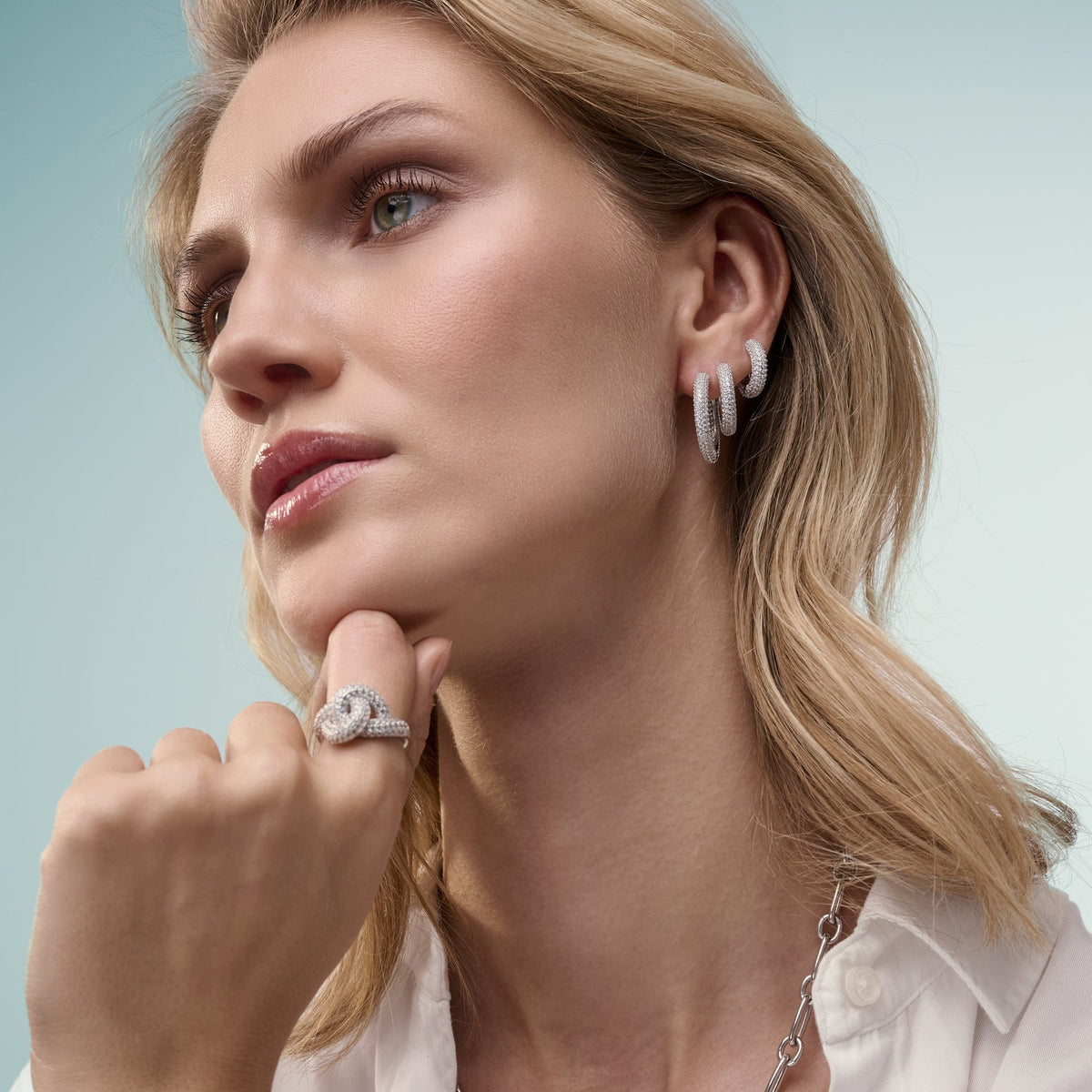 925 Sterling silver | White | Piccolo