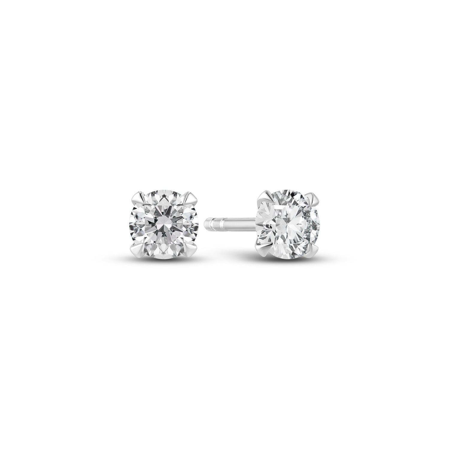 Auskarai Venice Solitaire - 14k yellow gold or white gold 0.22-3.00 ct TW G-H VS lab-grown diamonds, balto aukso