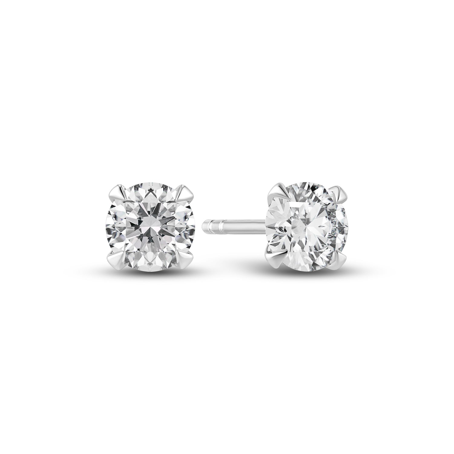 Auskarai Venice Solitaire - 14k yellow gold or white gold 0.22-3.00 ct TW G-H VS lab-grown diamonds, balto aukso