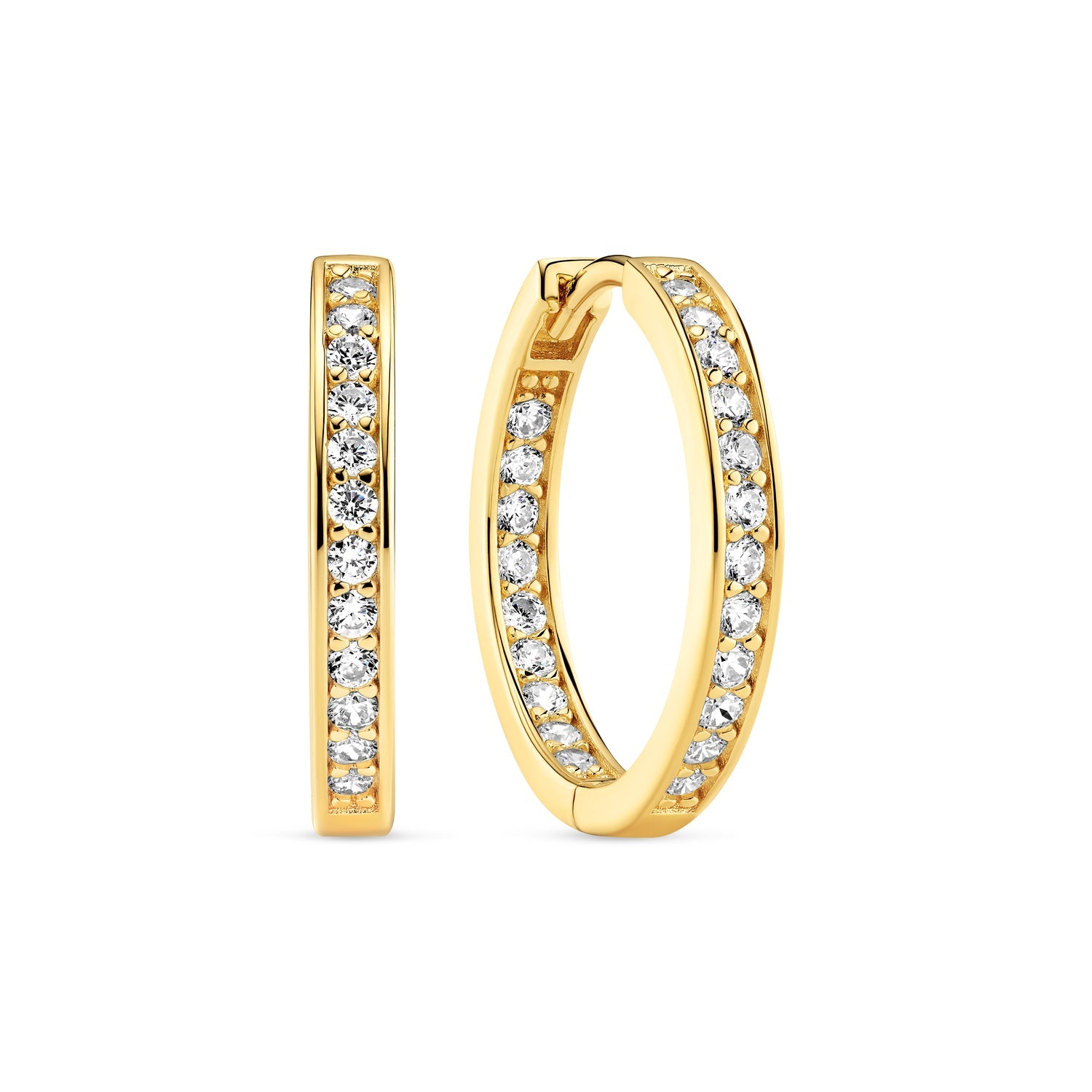 18K gold plated | White