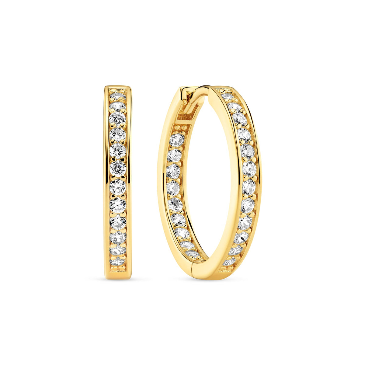 18K gold plated | White