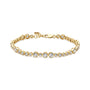 18K gold plated | White