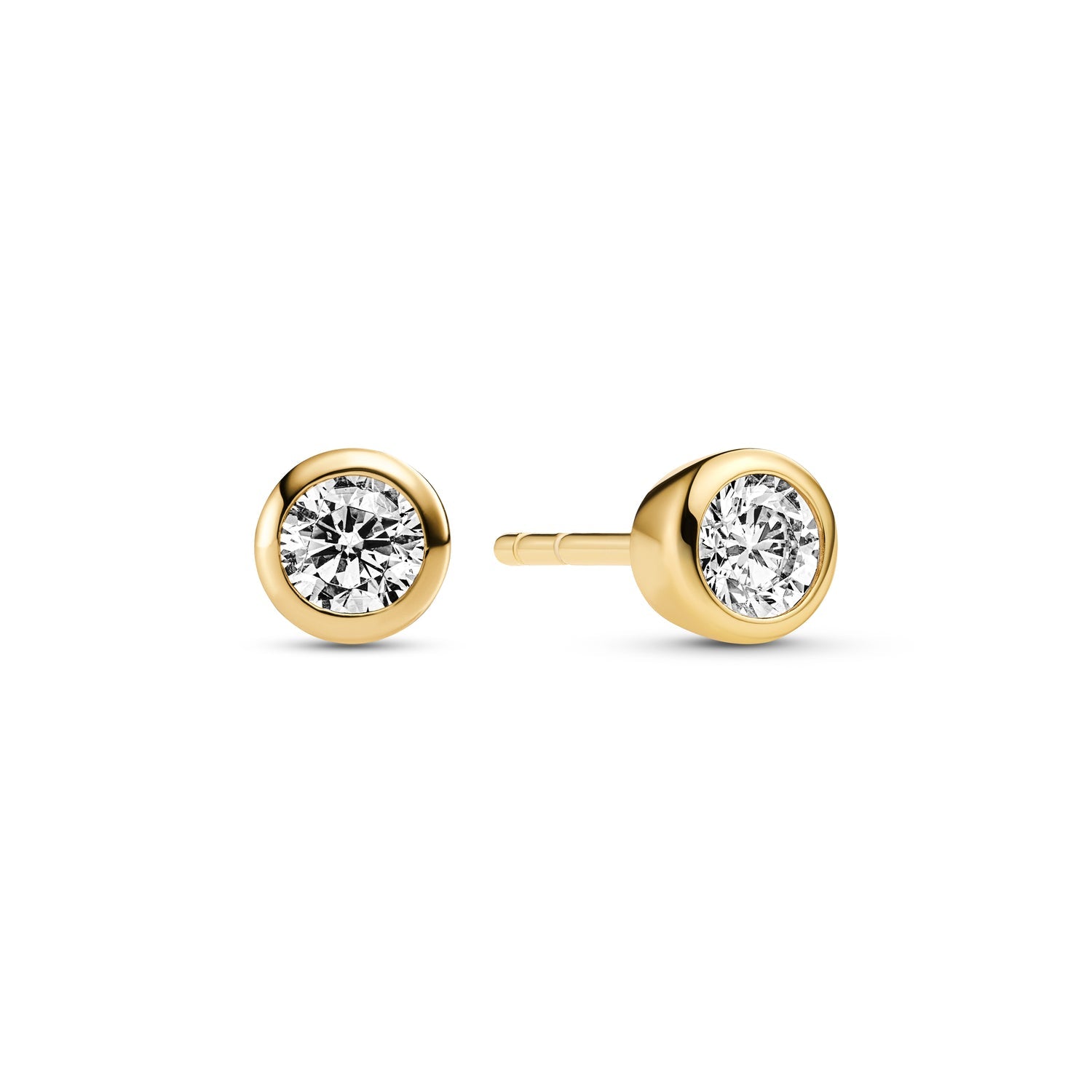 18K gold plated | White