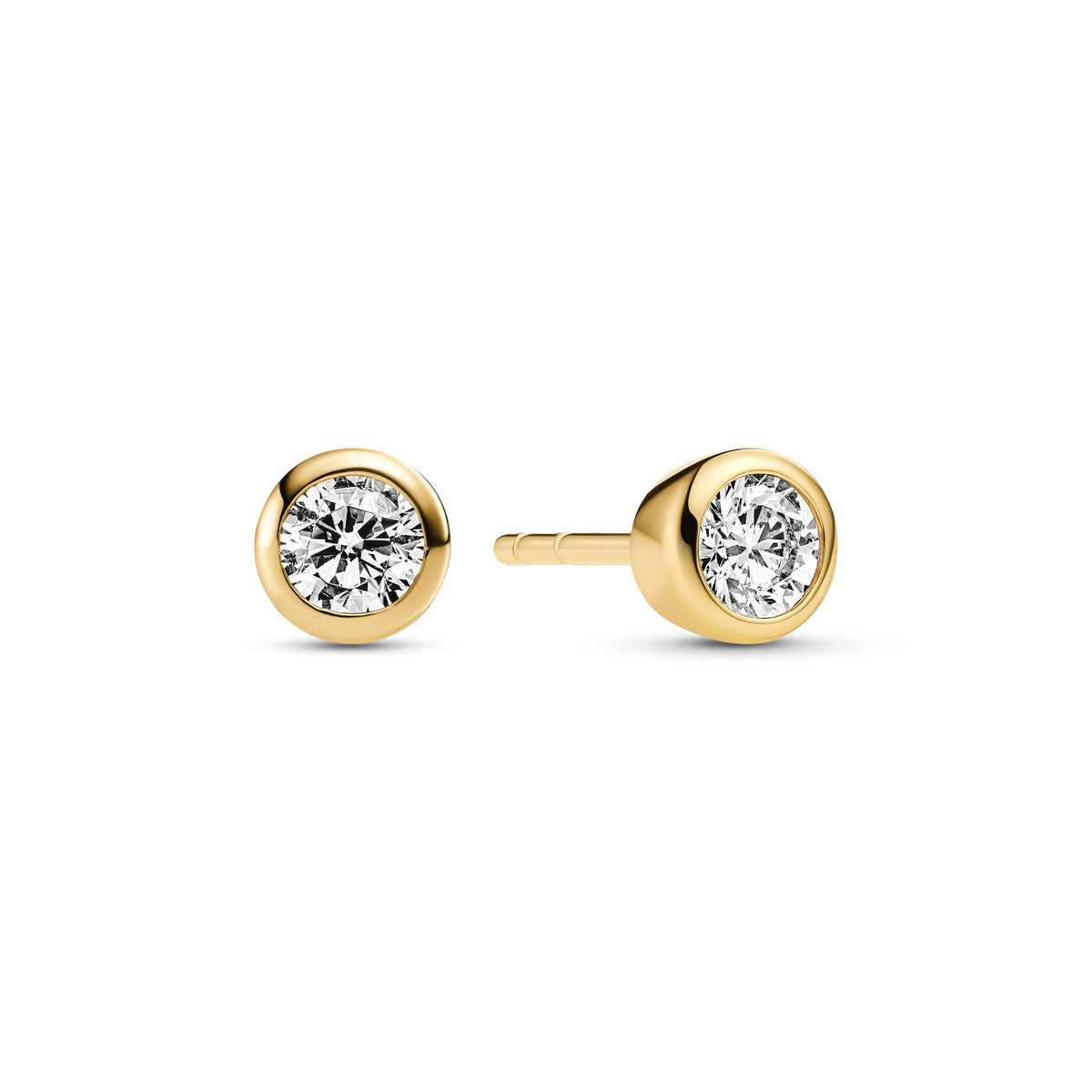 18K gold plated | White