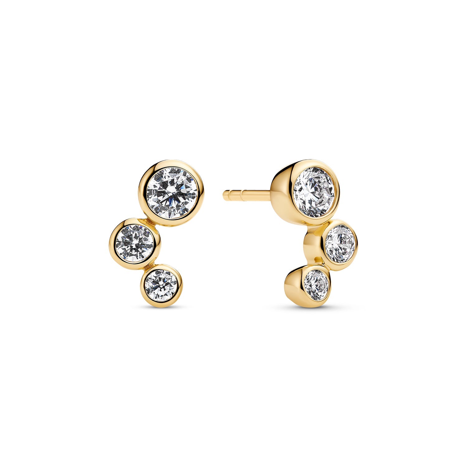 18K gold plated | White